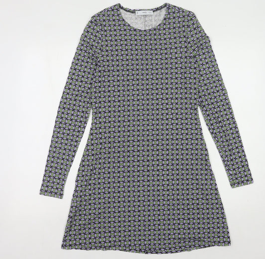 MNG Women's Long Sleeve Geometric Dress Size 8