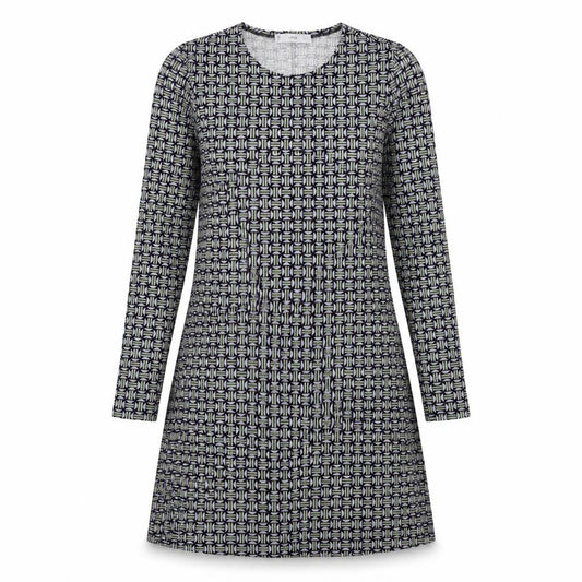 Mango Women's Long Sleeve Geometric Dress Size 8