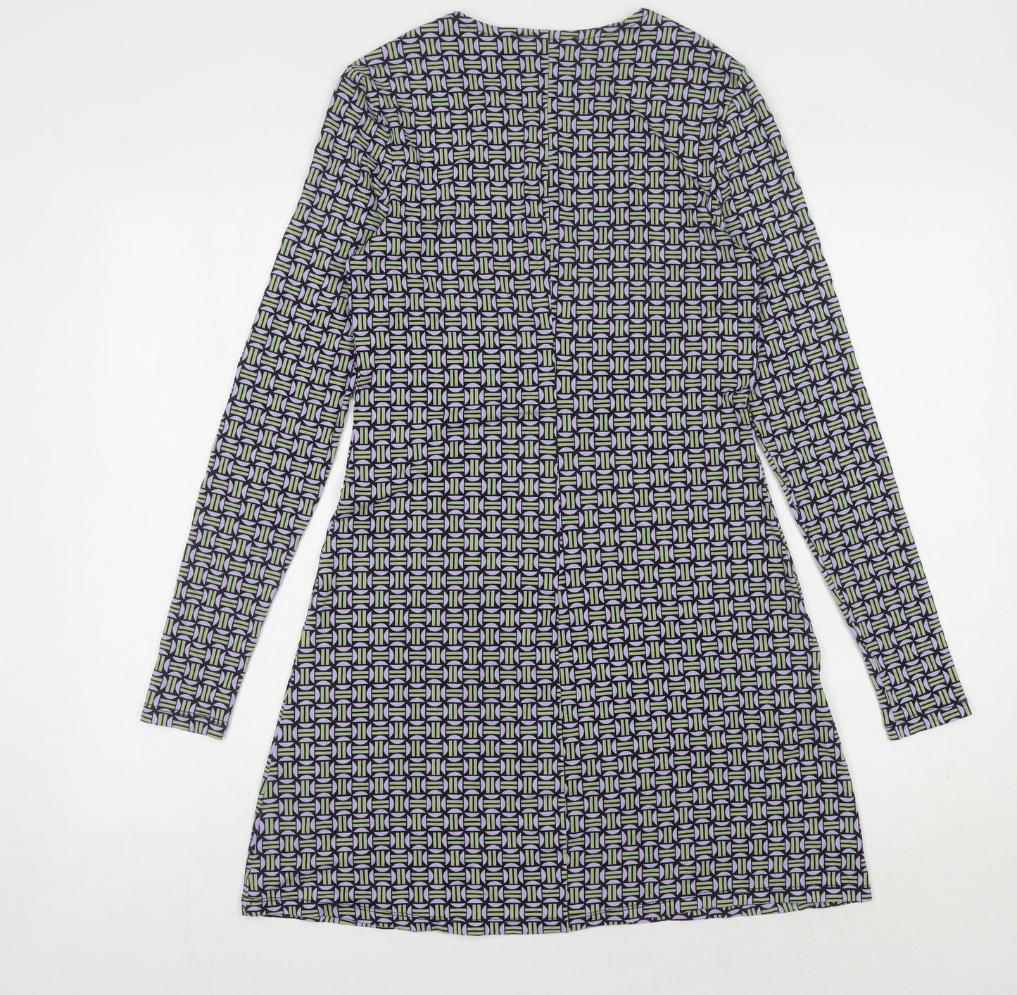 MNG Women's Long Sleeve Geometric Dress Size 8