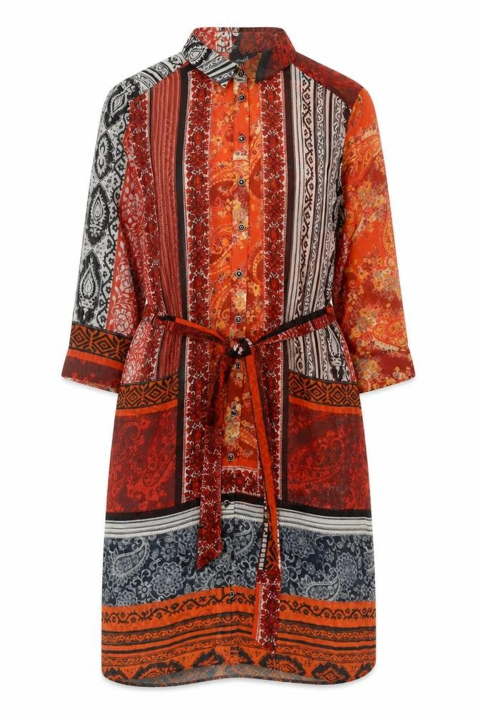 Wallis Women's Multicoloured Paisley Shirt Dress Size 12