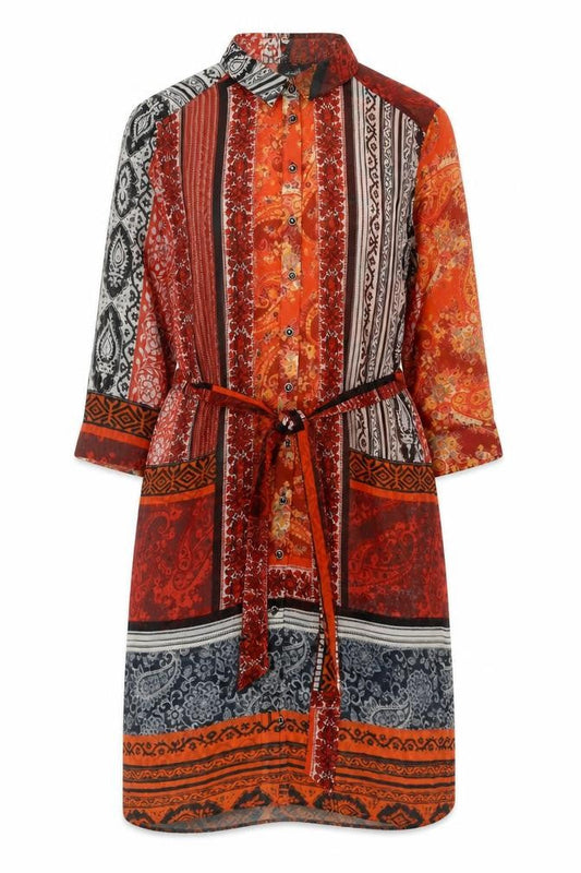 Wallis Women's Multicoloured Paisley Shirt Dress Size 12