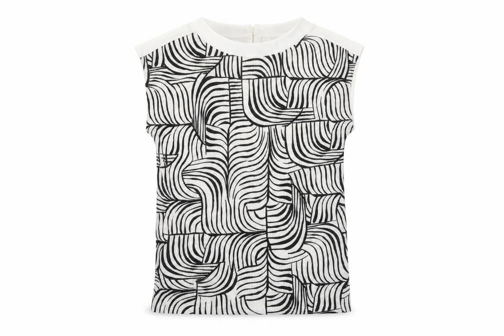 Marks & Spencer Women's Black Geometric Top