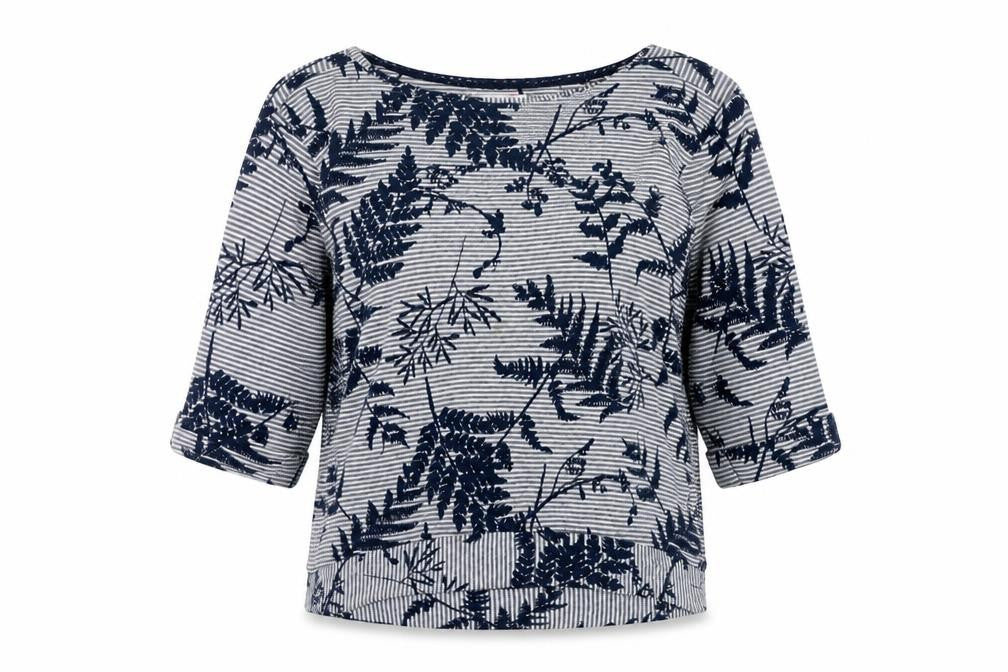 Marks & Spencer Women's Blue Floral Pullover Size 16