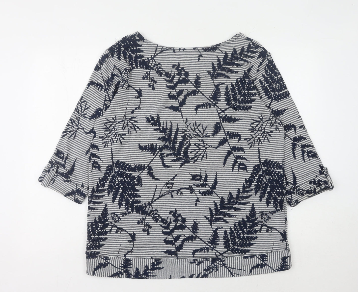 Marks and Spencer Women's Blue Floral Pullover Size 16