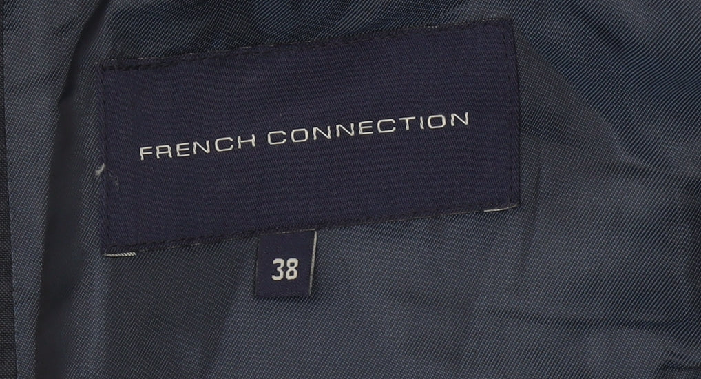 French Connection Men's Blue Blazer, 38, Formal Wool Jacket