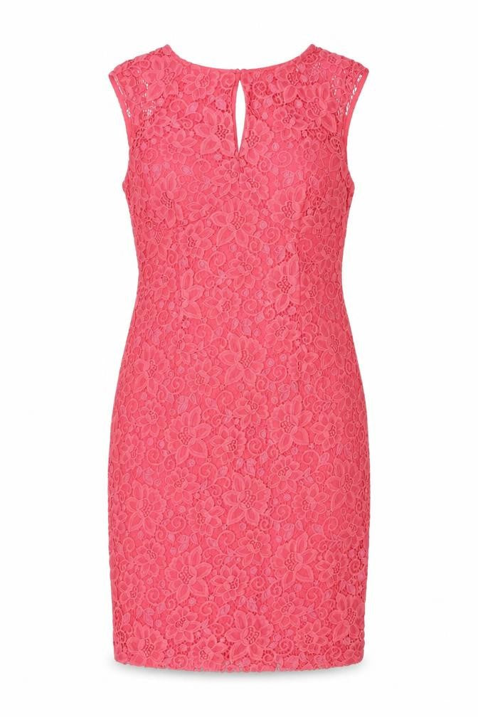 Wallis Women's Pink Lace Sheath Dress Size 14