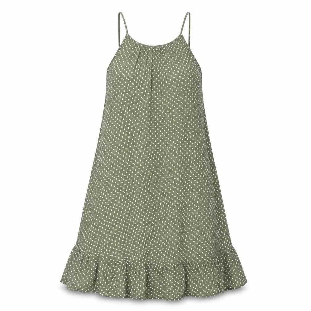 Marks & Spencer Green Polka Dot Dress, Size 10