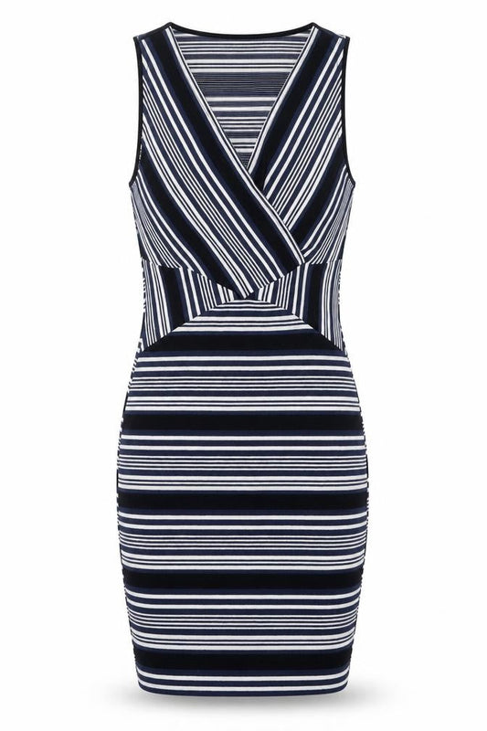 Mango Women's Multicoloured Striped Bodycon Dress XS
