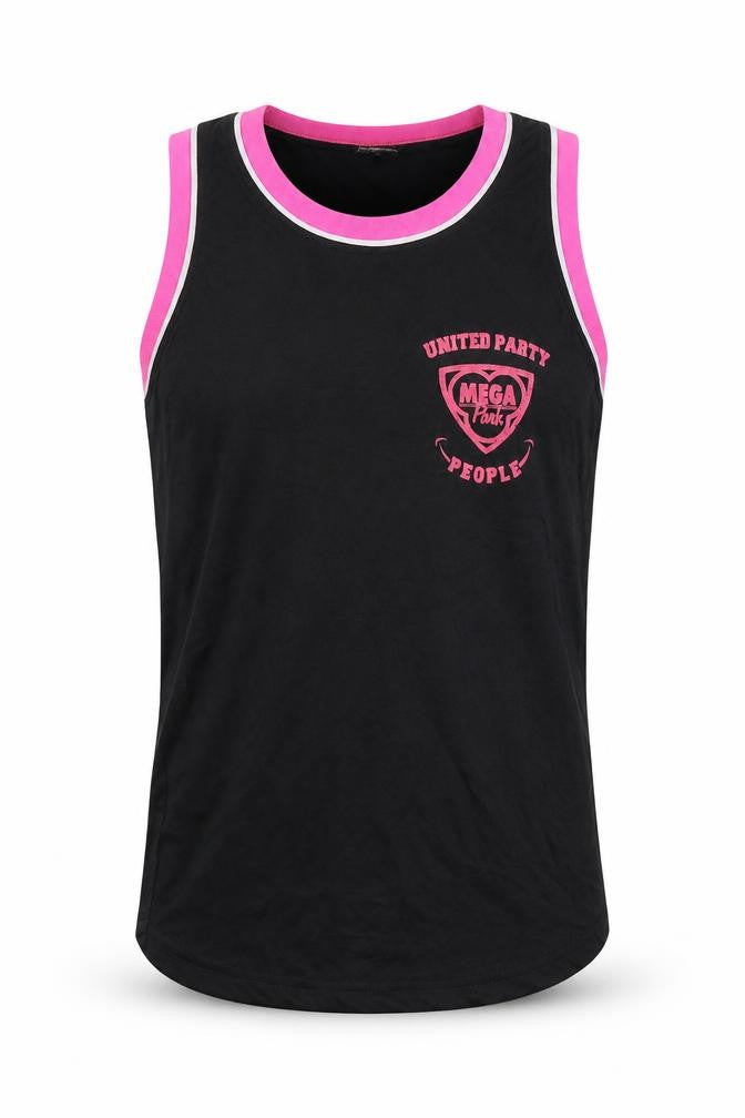 Poleposition Black Tank Top, Unisex, Small, Graphic Print