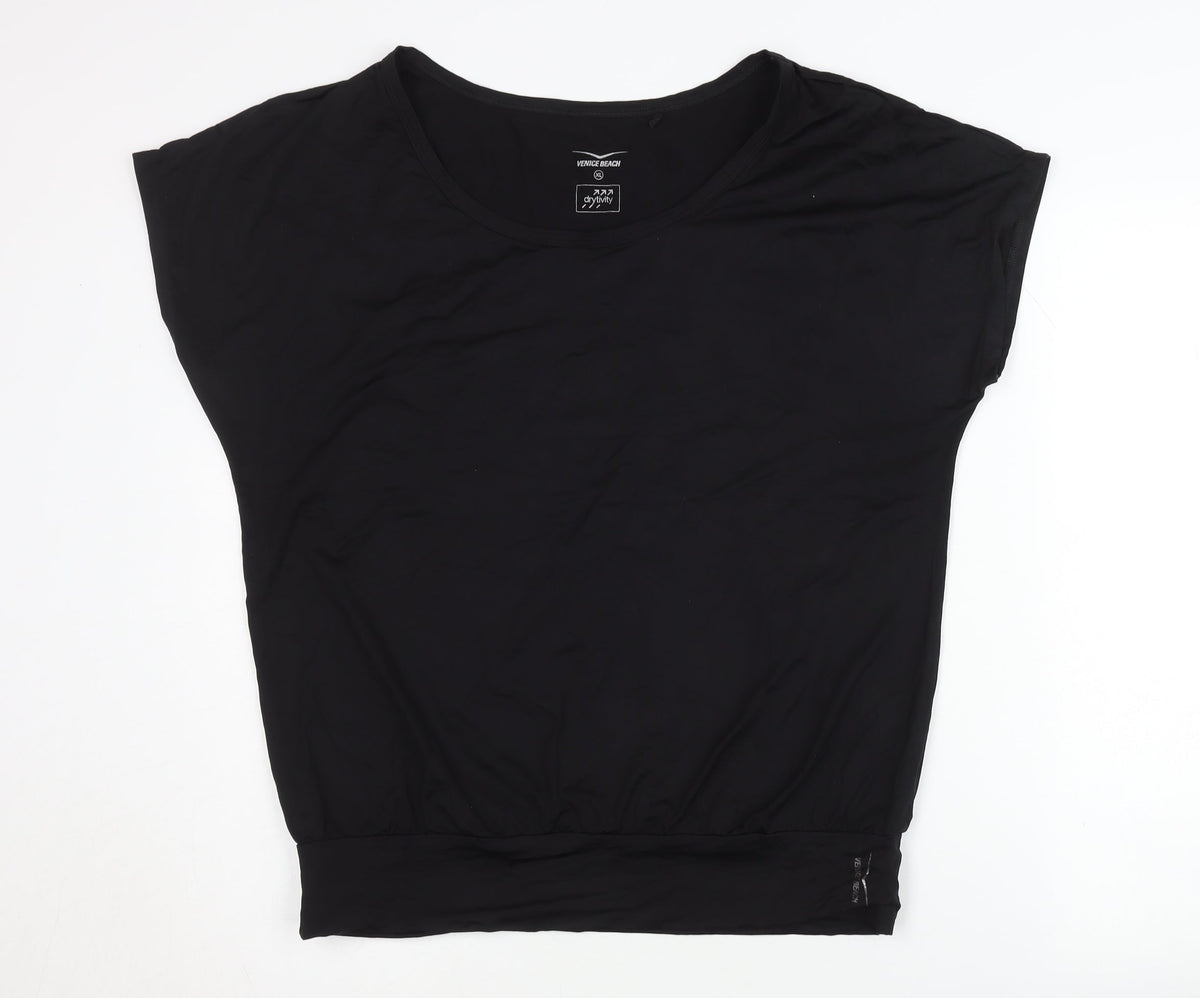 Venice Beach Women's Black XL Jersey Top