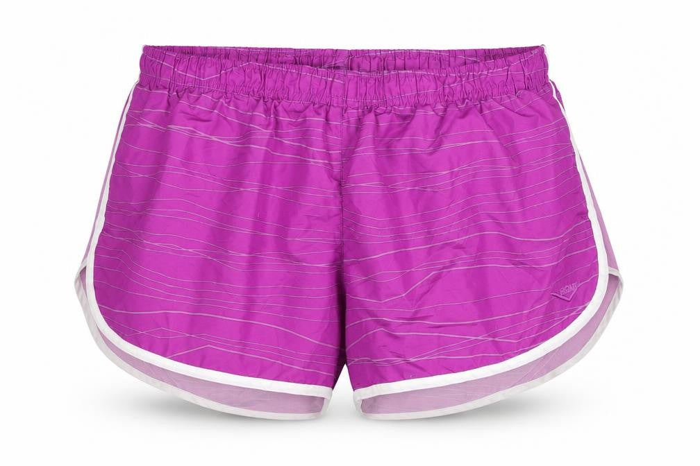PONY Women's Purple Athletic Shorts L Striped