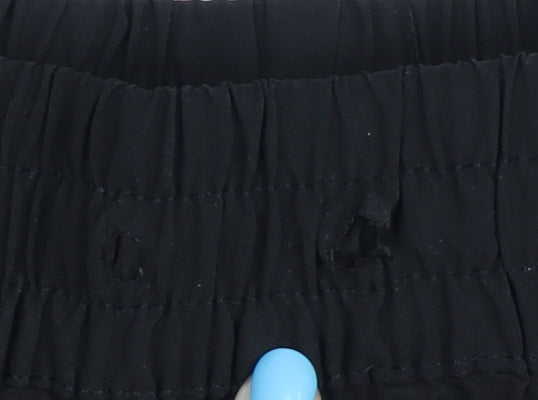 Women's Black Athletic Shorts, Size 6, Elastic Waist
