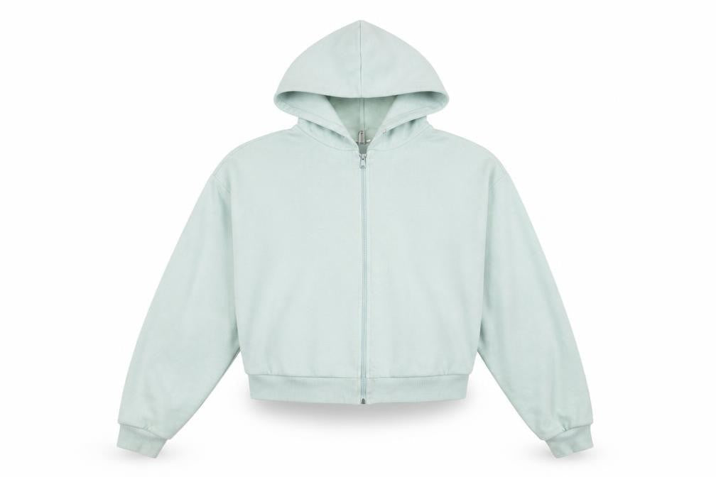 NLY Trend Women's Green Full Zip Hoodie - M