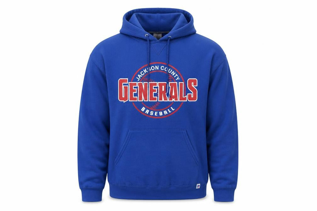 Russell Athletic Men's Blue Pullover Hoodie L
