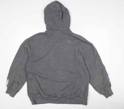 ASOS Mens Grey Pullover Hoodie, Medium,