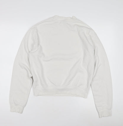H&M Women's White Pullover Sweatshirt XS