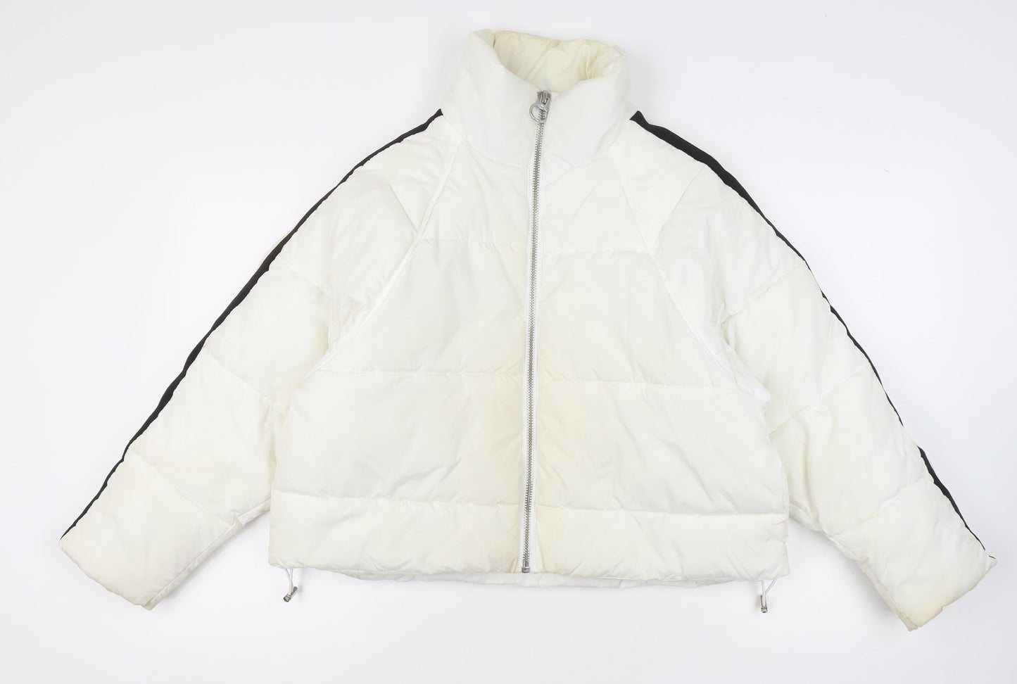 Topshop Women's White Puffer Jacket Size 10