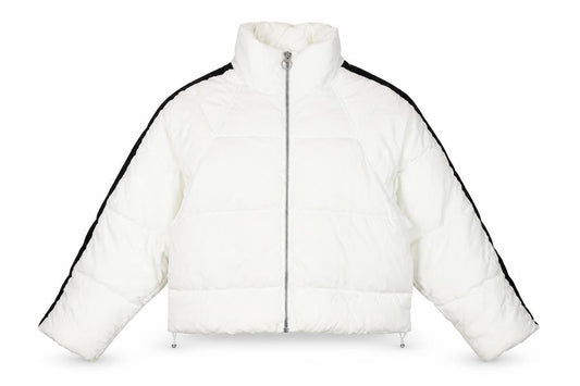 Topshop Women's White Puffer Jacket Size 10