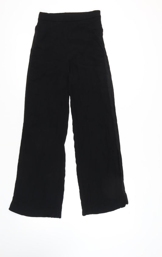 H&M Women's Black Trousers Size 8 for Casual Wear