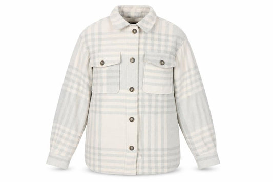 New Look Women's Beige Plaid Jacket Size 10