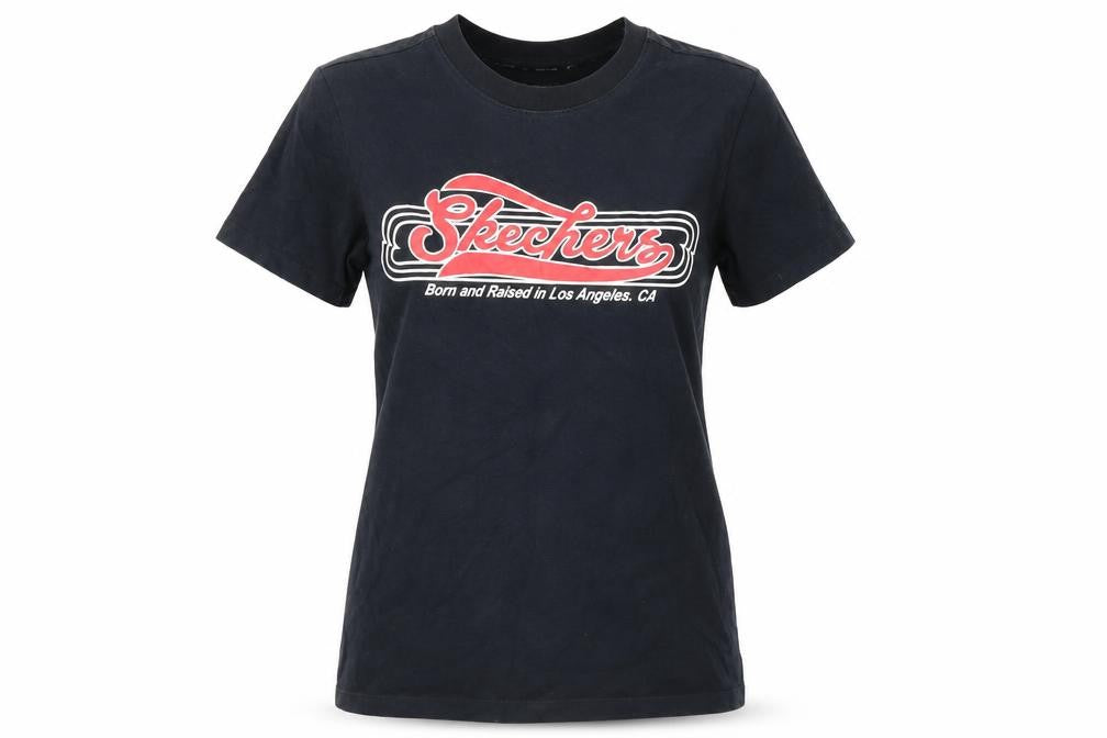 Skechers Unisex Black T-Shirt XS Lightweight Basic
