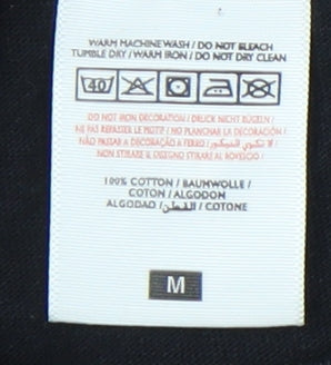 Fruit of the Loom Black Medium Men's Cotton T-Shirt