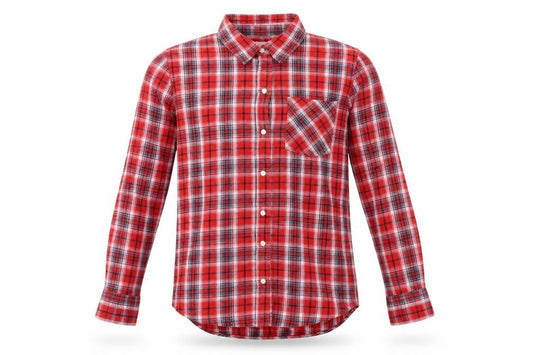Gap Men's Red Plaid Button-Up Shirt Size S