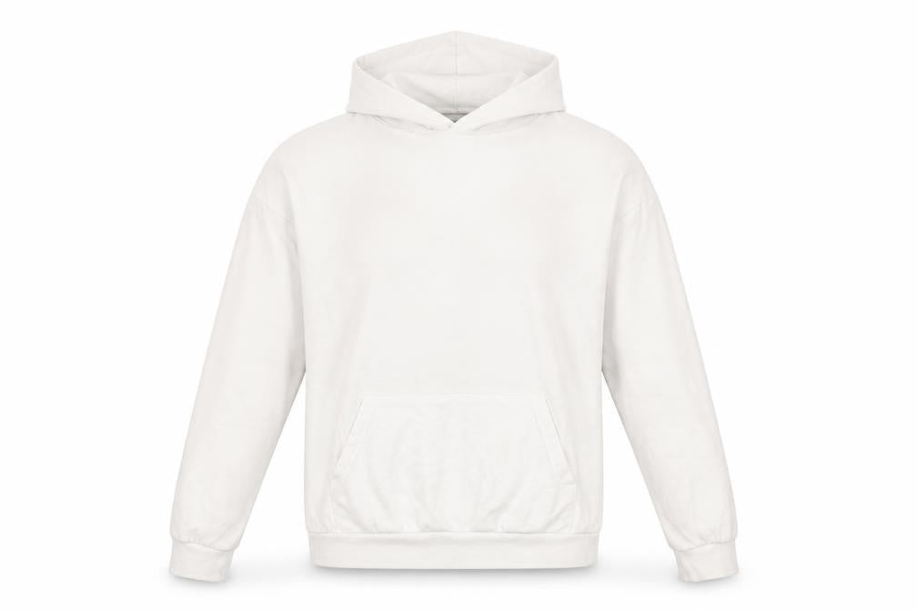 ISAWITFIRST Men's White Pullover Hoodie, Size S