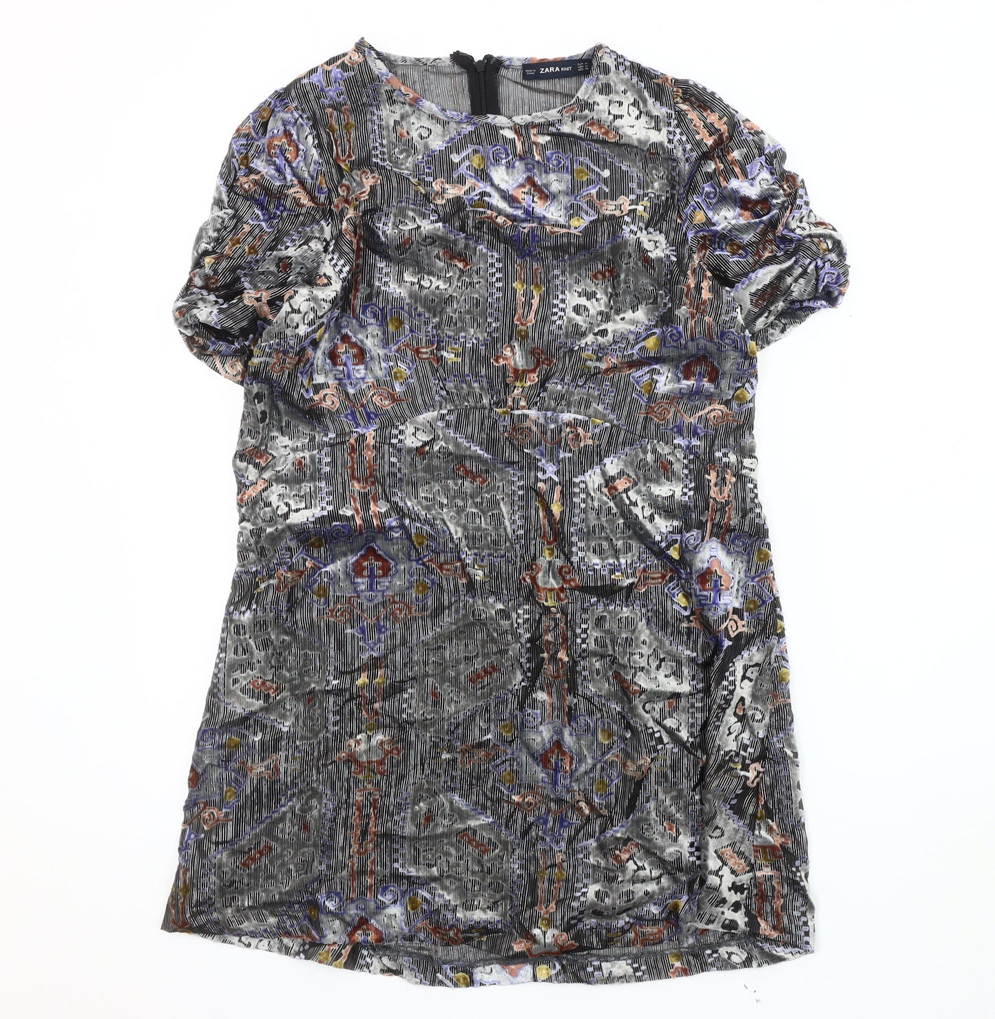Zara Women's Multicoloured Short Dress Size 10