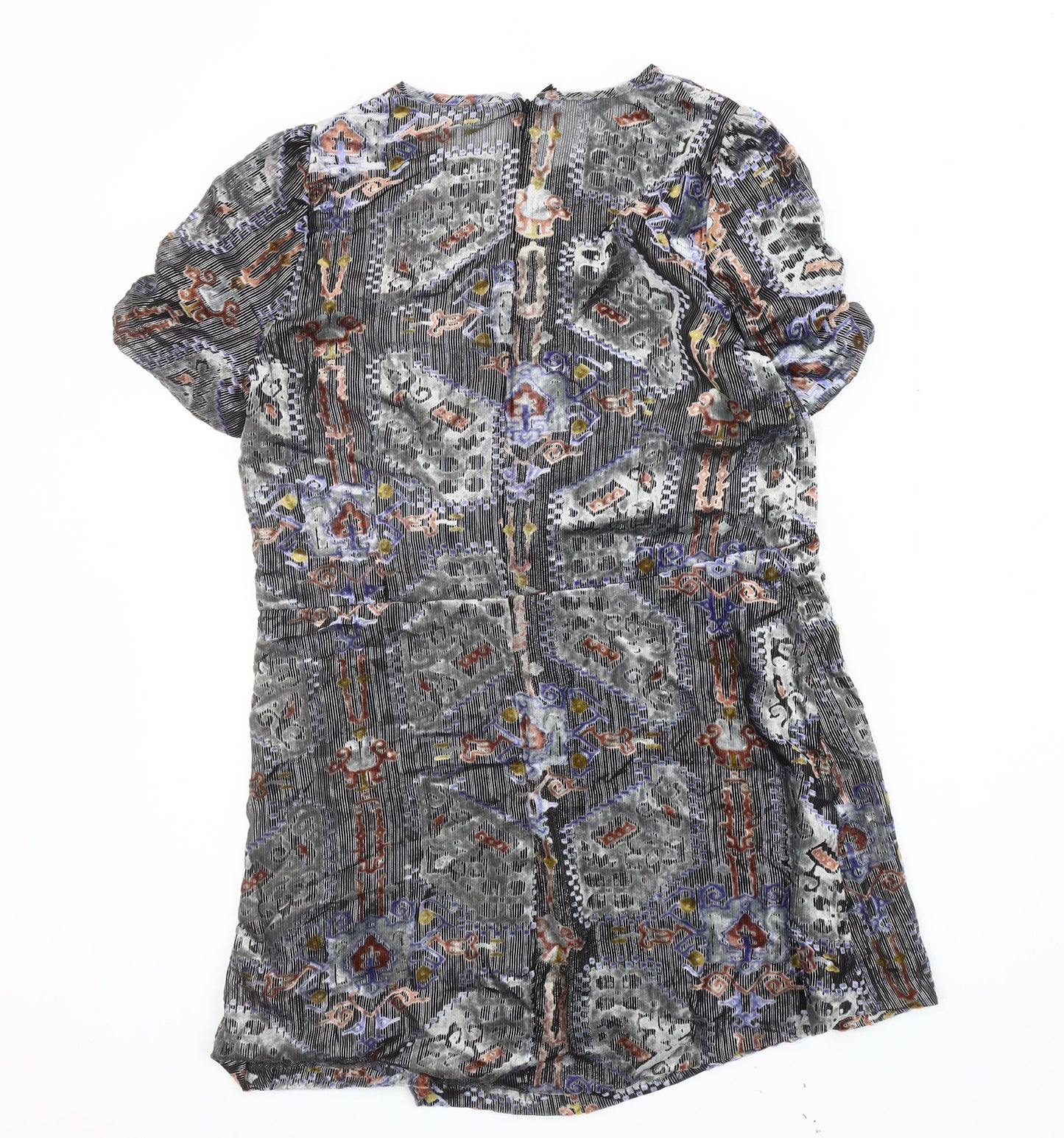Zara Women's Multicoloured Short Dress Size 10