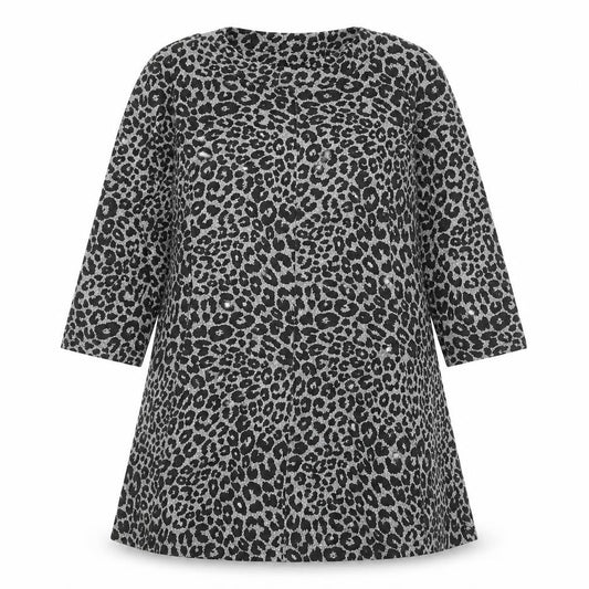 Marks & Spencer Women's Grey Animal Print Dress Size 16