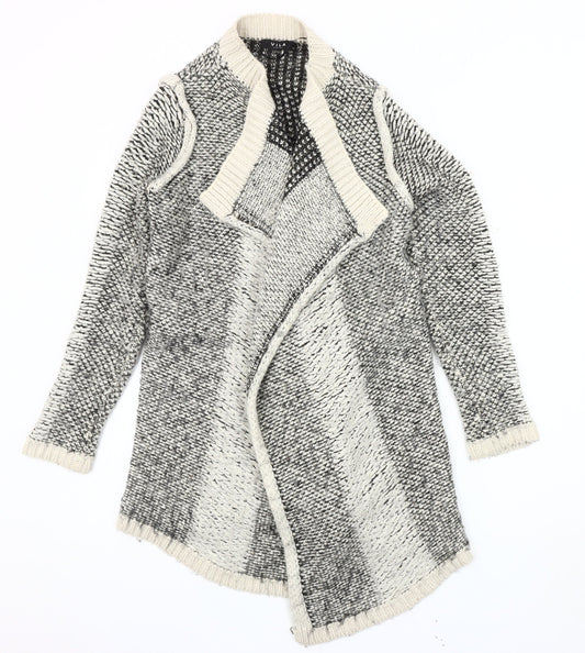 Vila Clothes Women's Grey Open Front Cardigan Size XS