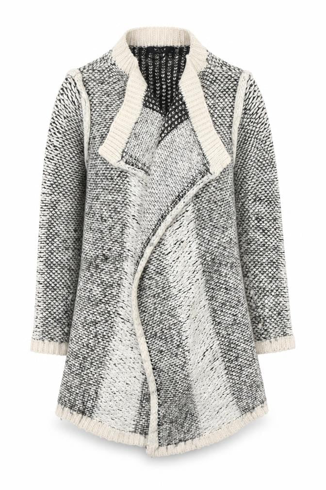 Vila Clothes Women's Grey Open Front Cardigan Size XS