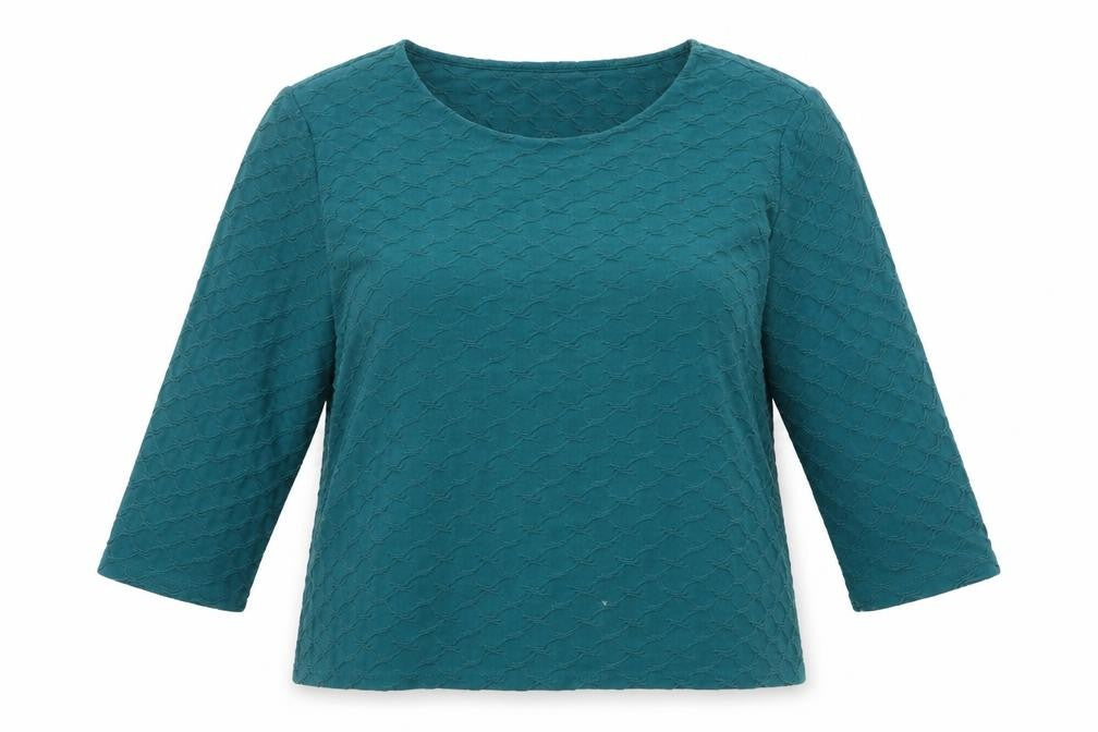 Honor Millburn Women's Green 3/4 Sleeve Top Size 12