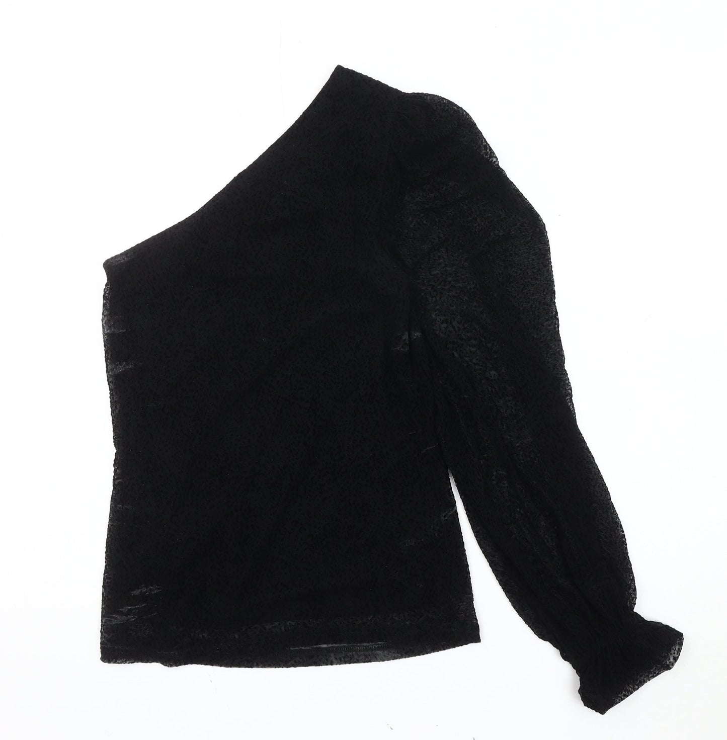 ICHI Women's Black One-Shoulder Blouse XS