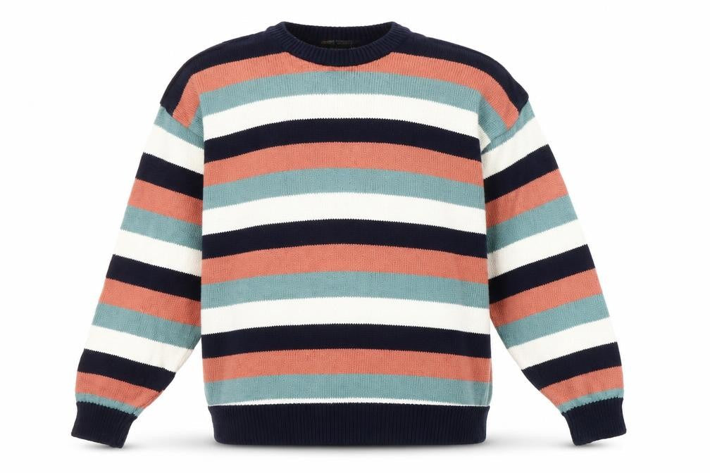 Country Trader Men's XL Multicoloured Striped Pullover