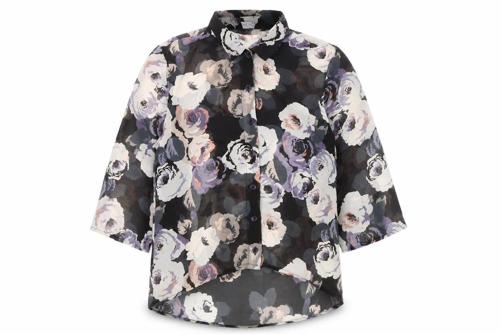 New Look Women's Multicoloured Floral Blouse, Size 10
