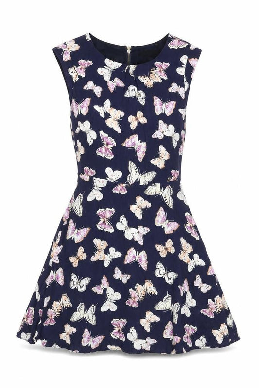Oasis Women's Multicoloured Sleeveless Dress Size 8