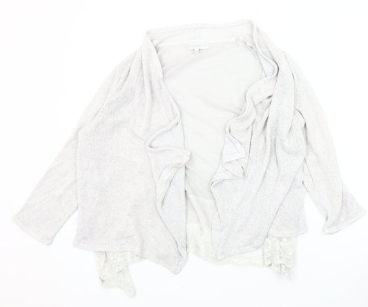 RJR John Rocha Women's White Open Front Cardigan Size 14