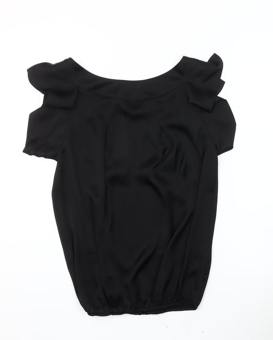 River Island Women's Black Sleeveless Blouse Size 8