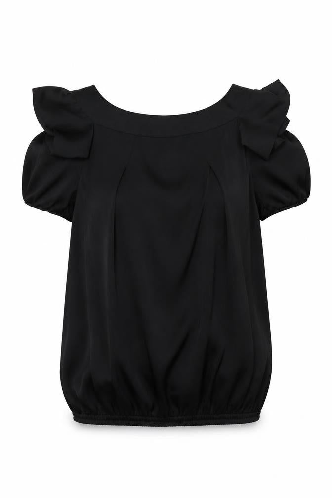 River Island Women's Black Sleeveless Blouse Size 8