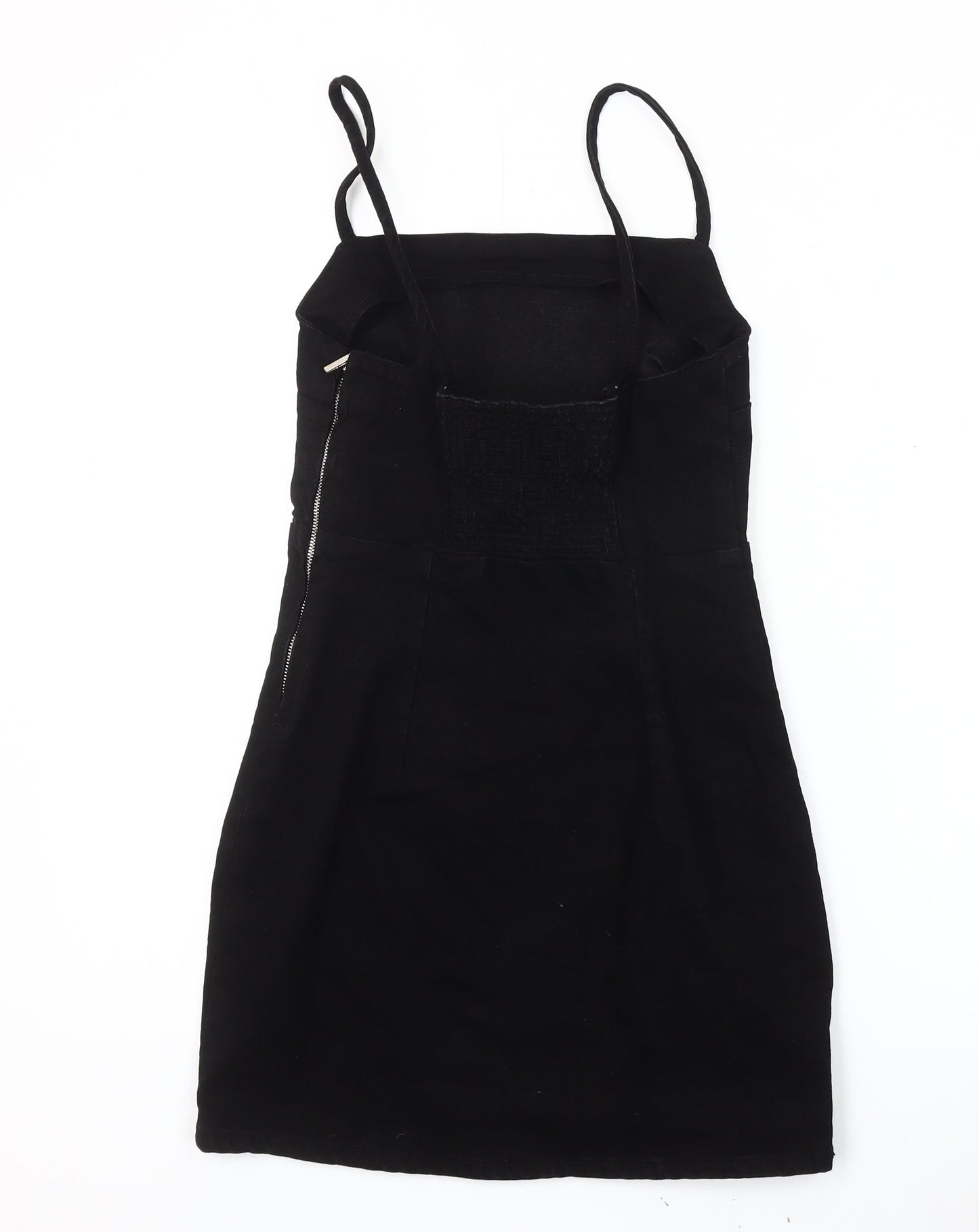 Zara Women's Black XS Strappy Cotton Dress