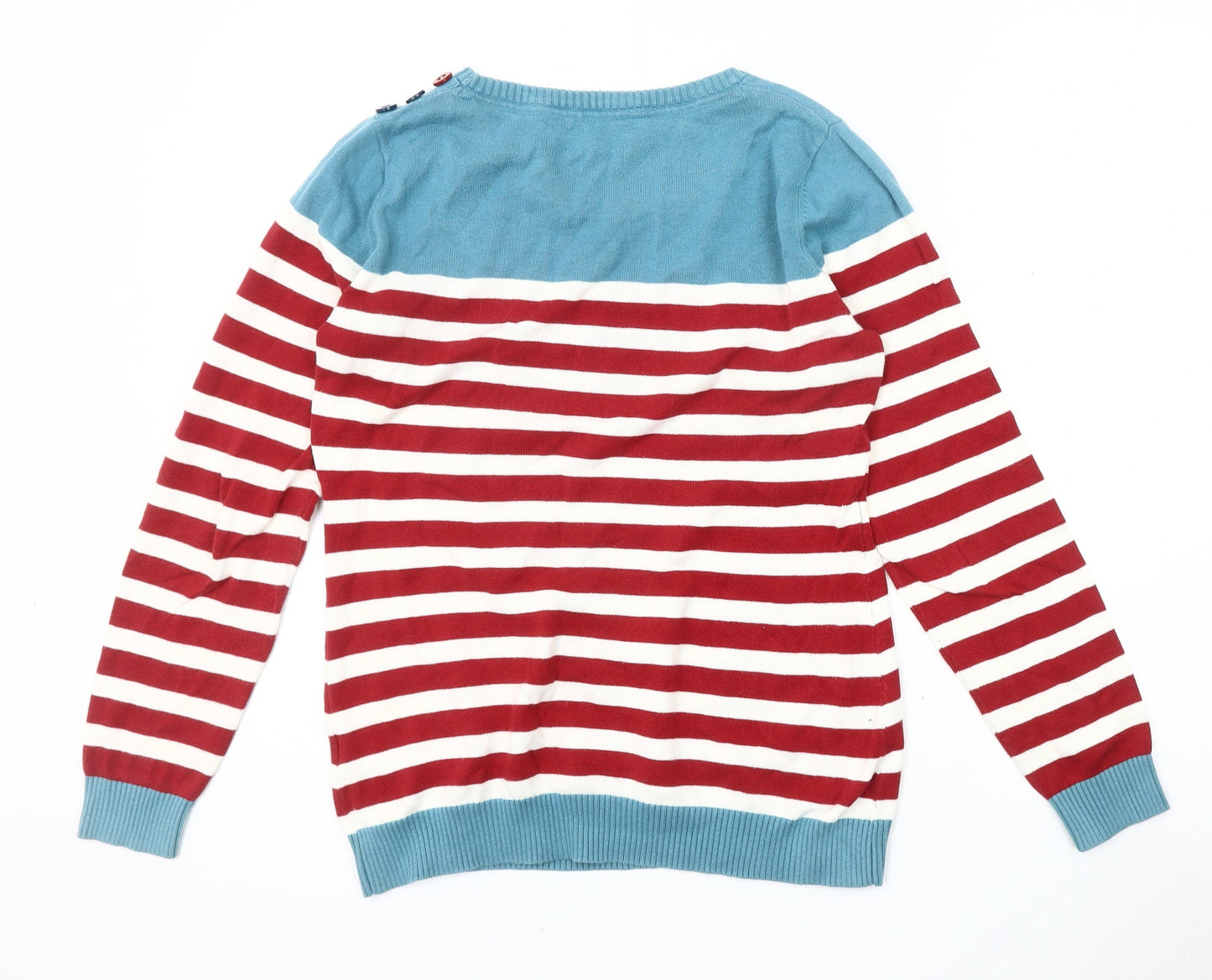 Ness Women's Multicoloured Striped Pullover Jumper, S