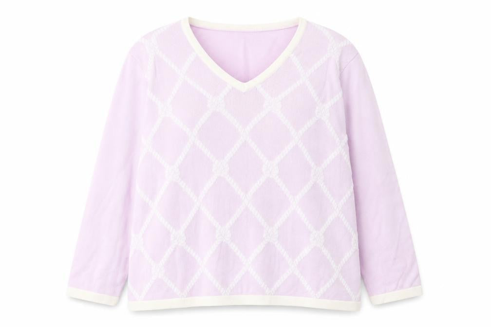 Viyella Women's Pink V-Neck Pullover Jumper L