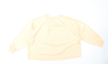 Back view of FRIENDS Beige Graphic Pullover Sweatshirt M
