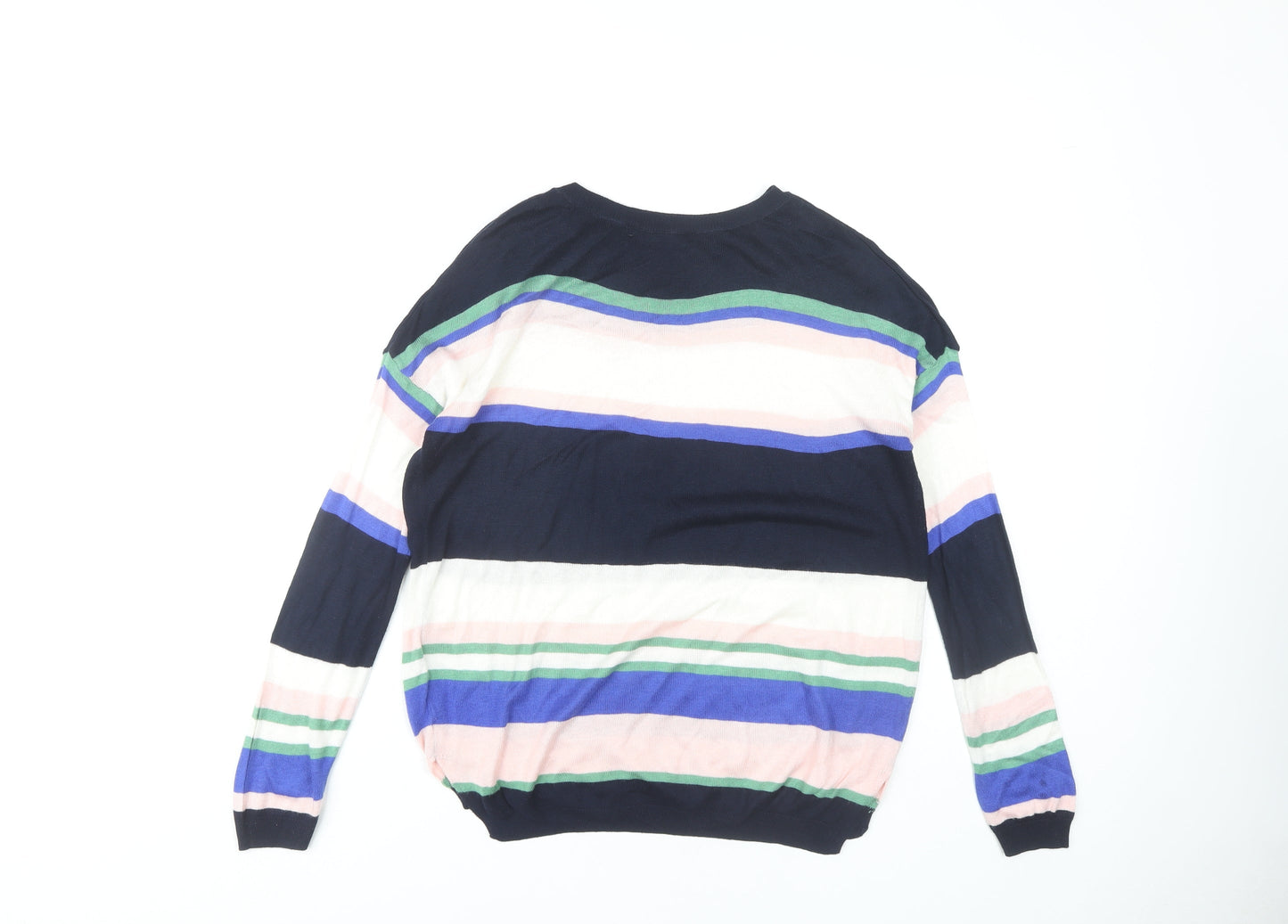 Marks and Spencer Women's S Multicoloured Striped Pullover Jumper