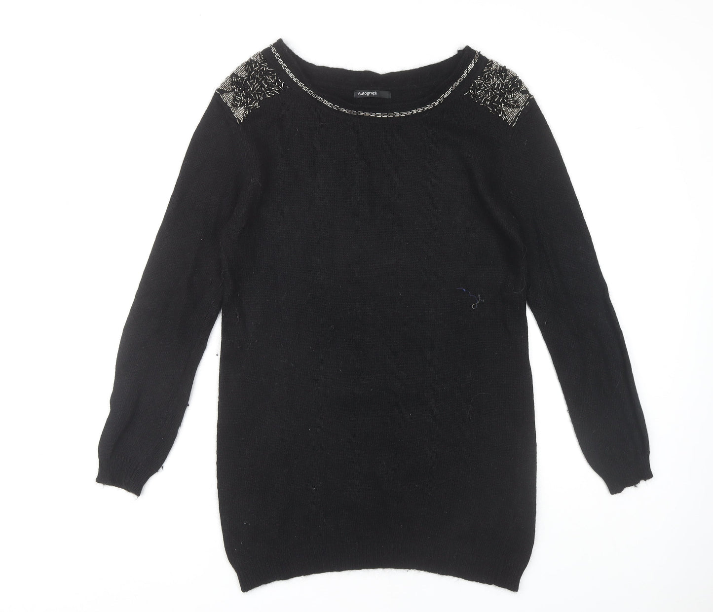 Marks and Spencer Women's Black Pullover Jumper Size 14