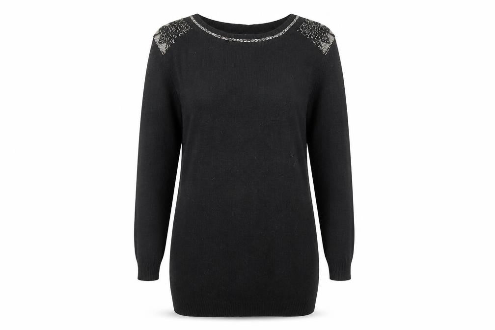 Marks & Spencer Women's Black Pullover Jumper Size 14