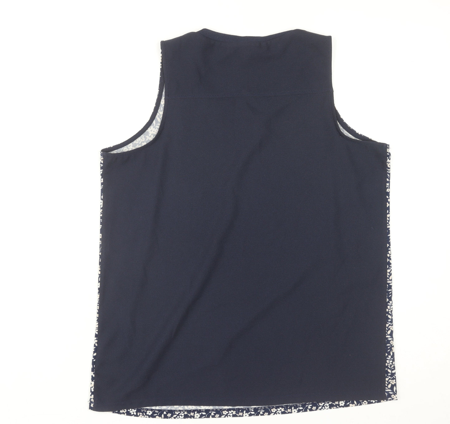 Next Women's Blue Floral Tank Top, Size 8, Casual Chic
