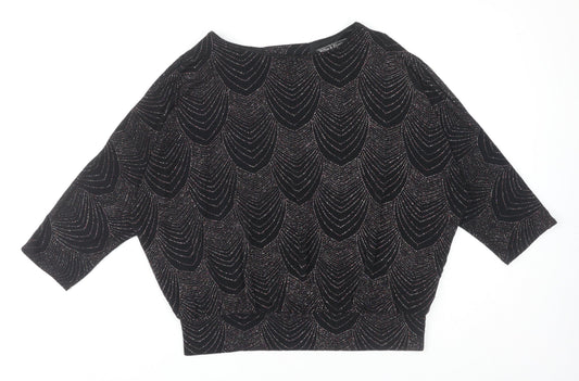 Dorothy Perkins Women's Black Geometric Tunic